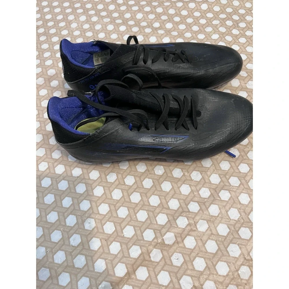 Adidas Soccer‎ Cleats Size 5 Black Blue